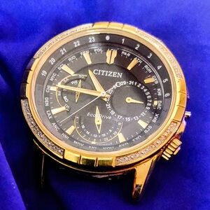Citizen BU2082-56E Diamonds Calendrier Watch Dial and Case for Parts &Repair